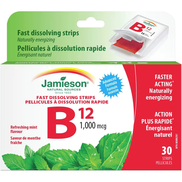 Vitamina B12 Metilcobalamina Disolución Rápida 1000 mcg Jamieson