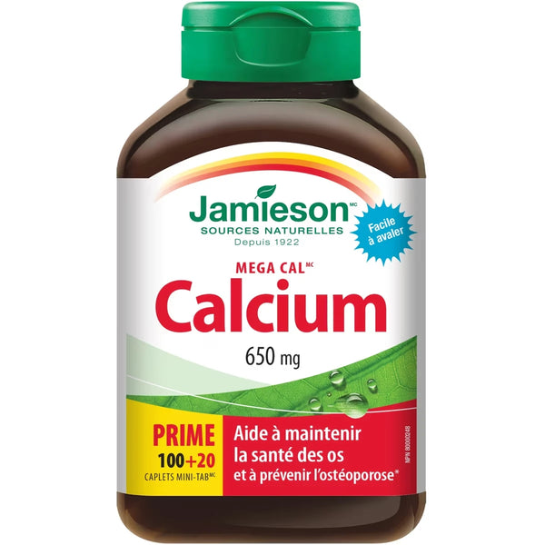 Suplemento de Calcio Mega Cal 650 mg Jamieson ProVitamina
