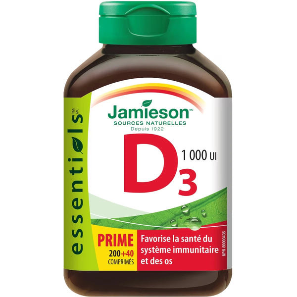 Vitamina D 1.000 UI en Comprimidos Jamieson ProVitamina