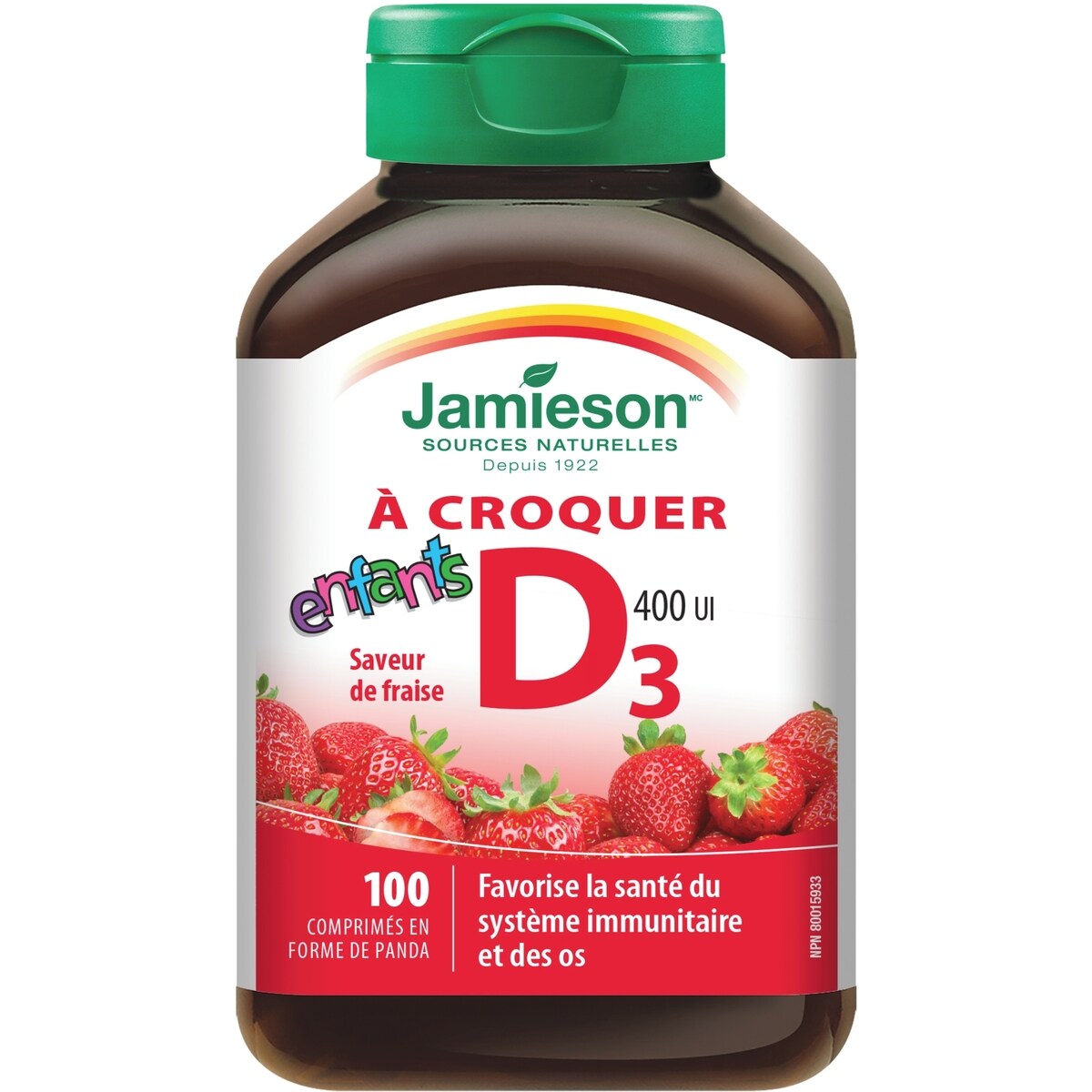Vitamina D Masticable 400 UI para Niños Jamieson ProVitamina