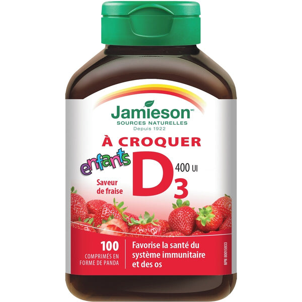Vitamina D Masticable 400 UI para Niños Jamieson ProVitamina