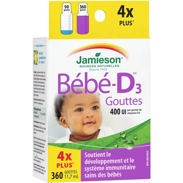 Vitamina D en Gotas 400 UI para Bebés Jamieson ProVitamina