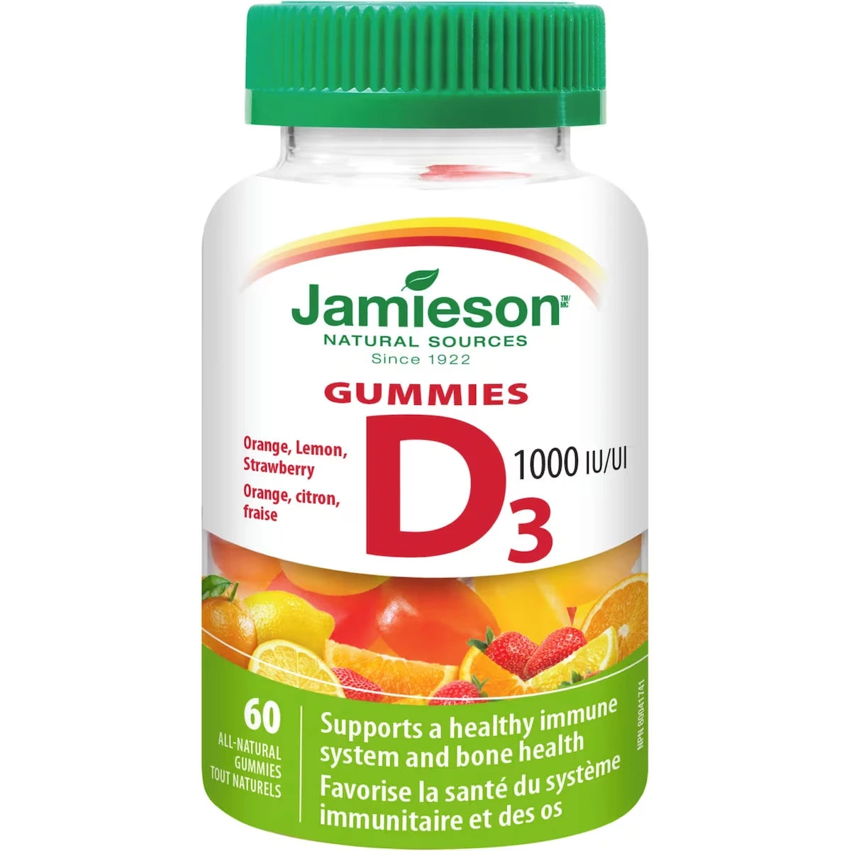 Vitamina D en Gomitas 1.000 UI Jamieson ProVitamina