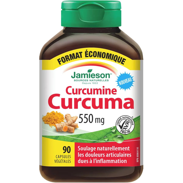 Suplemento de Cúrcuma 550 mg Formato Económico Jamieson ProVitamina