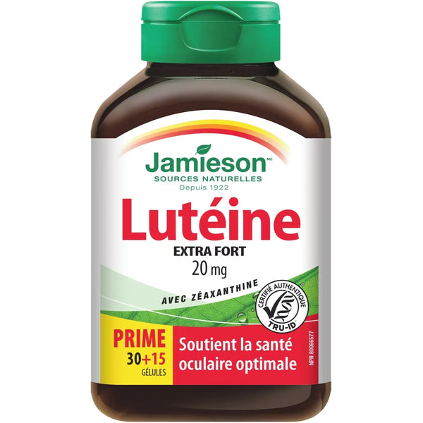 Luteína Extra Fuerte con Zeaxantina 20 mg Jamieson ProVitamina