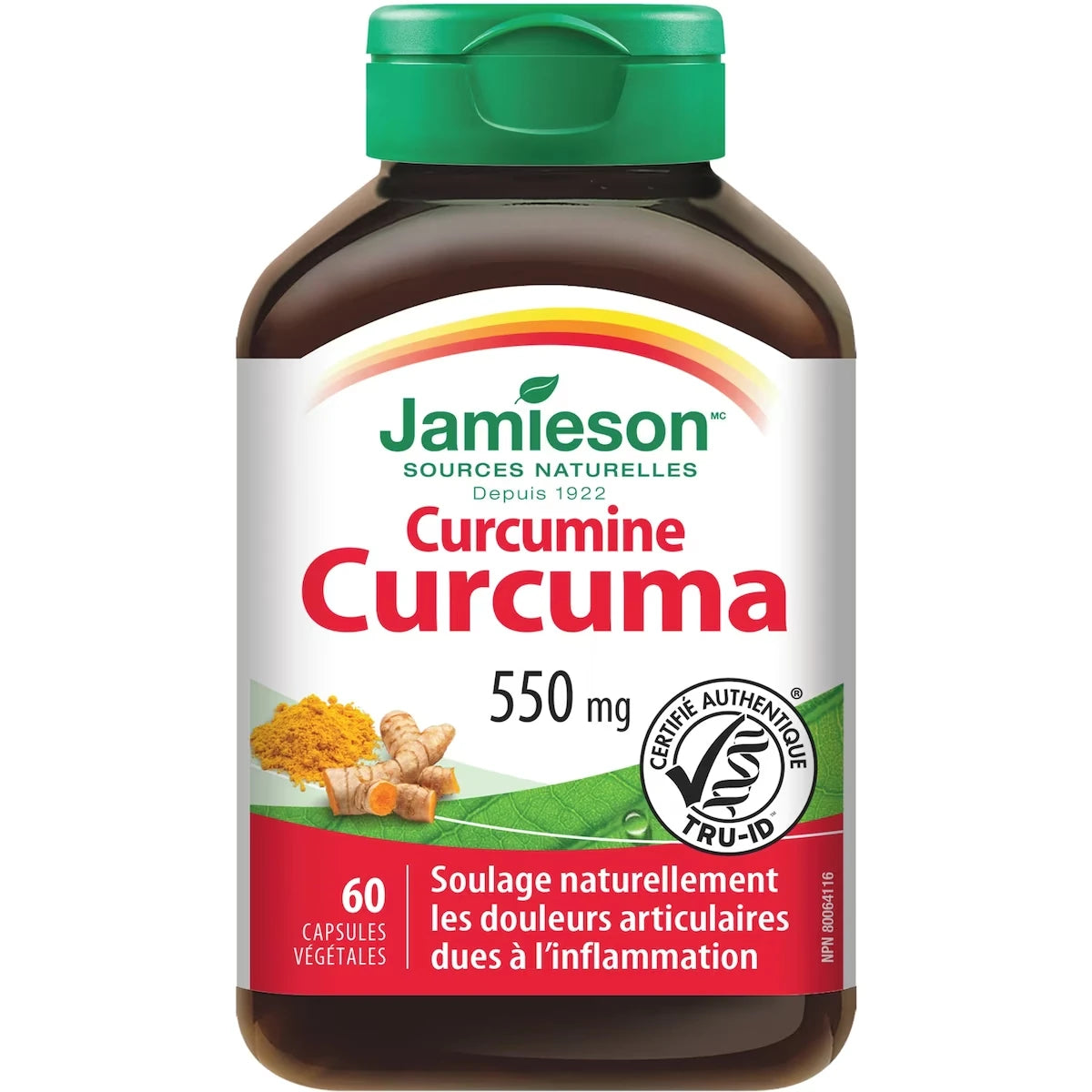 Cápsulas de Cúrcuma Curcumina Alta Concentración Jamieson ProVitamina