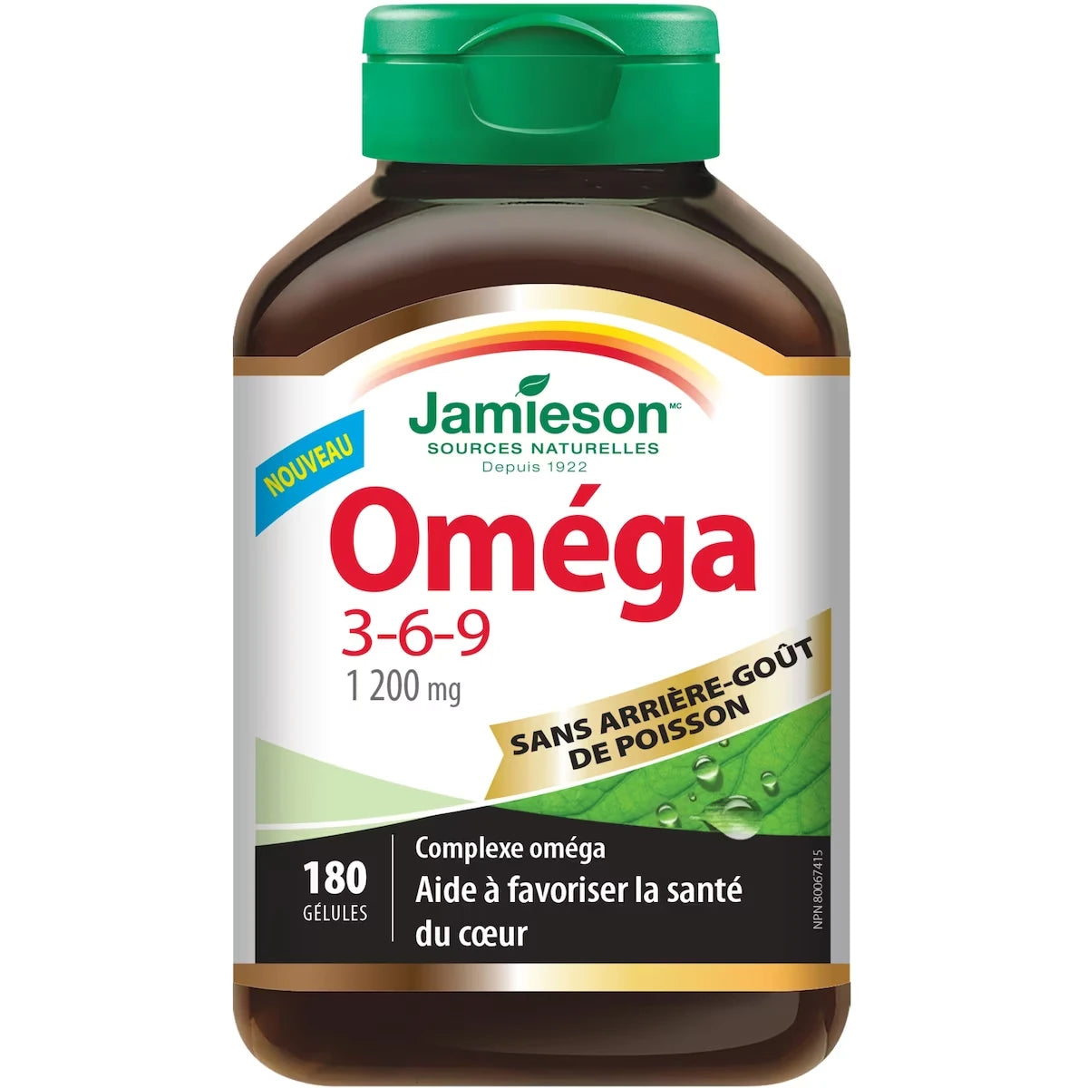 Vitaminas Omega 3-6-9 sin Regusto 1.2 mg Jamieson ProVitamina