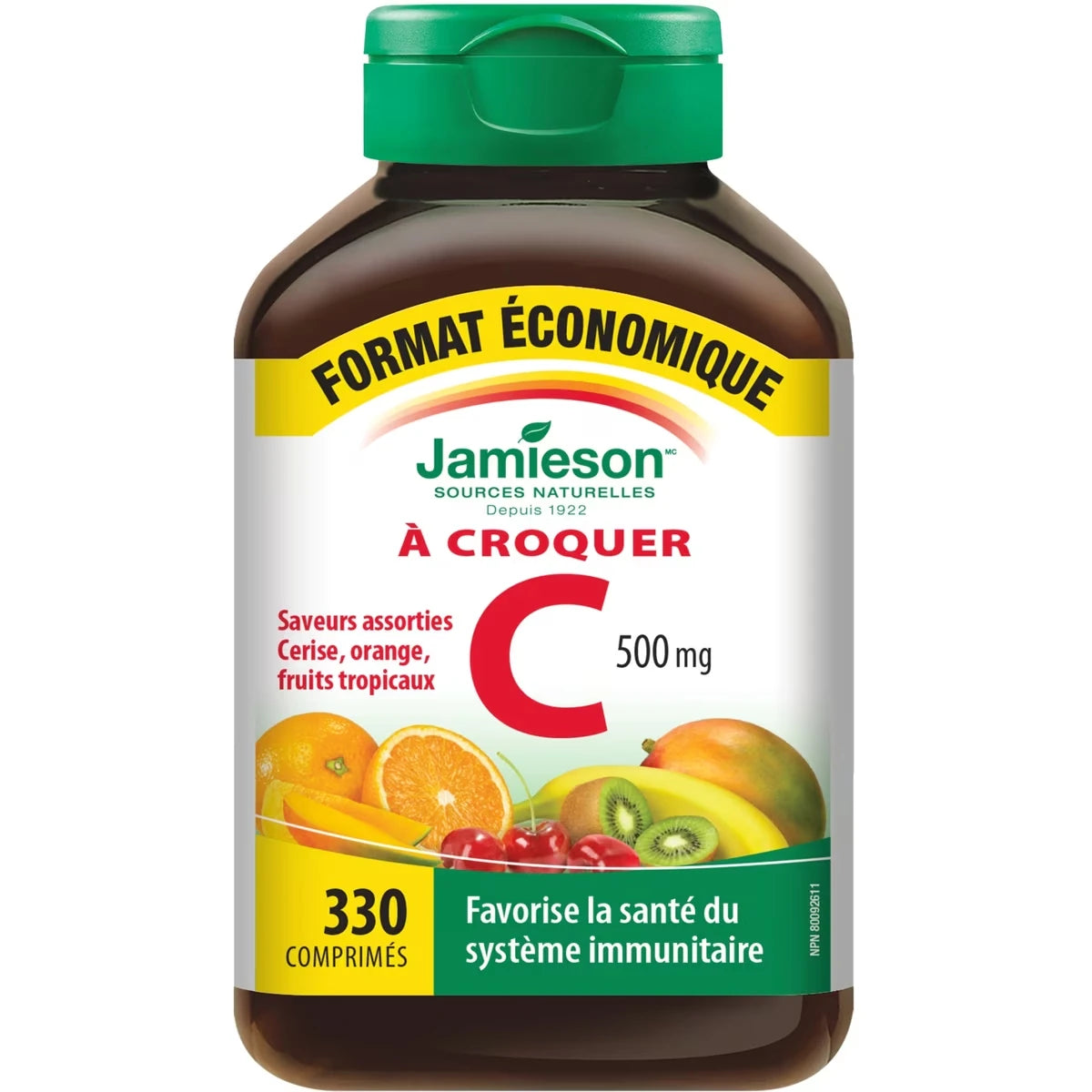 Vitamina C Masticable 500 mg 330 Unidades Jamieson ProVitamina