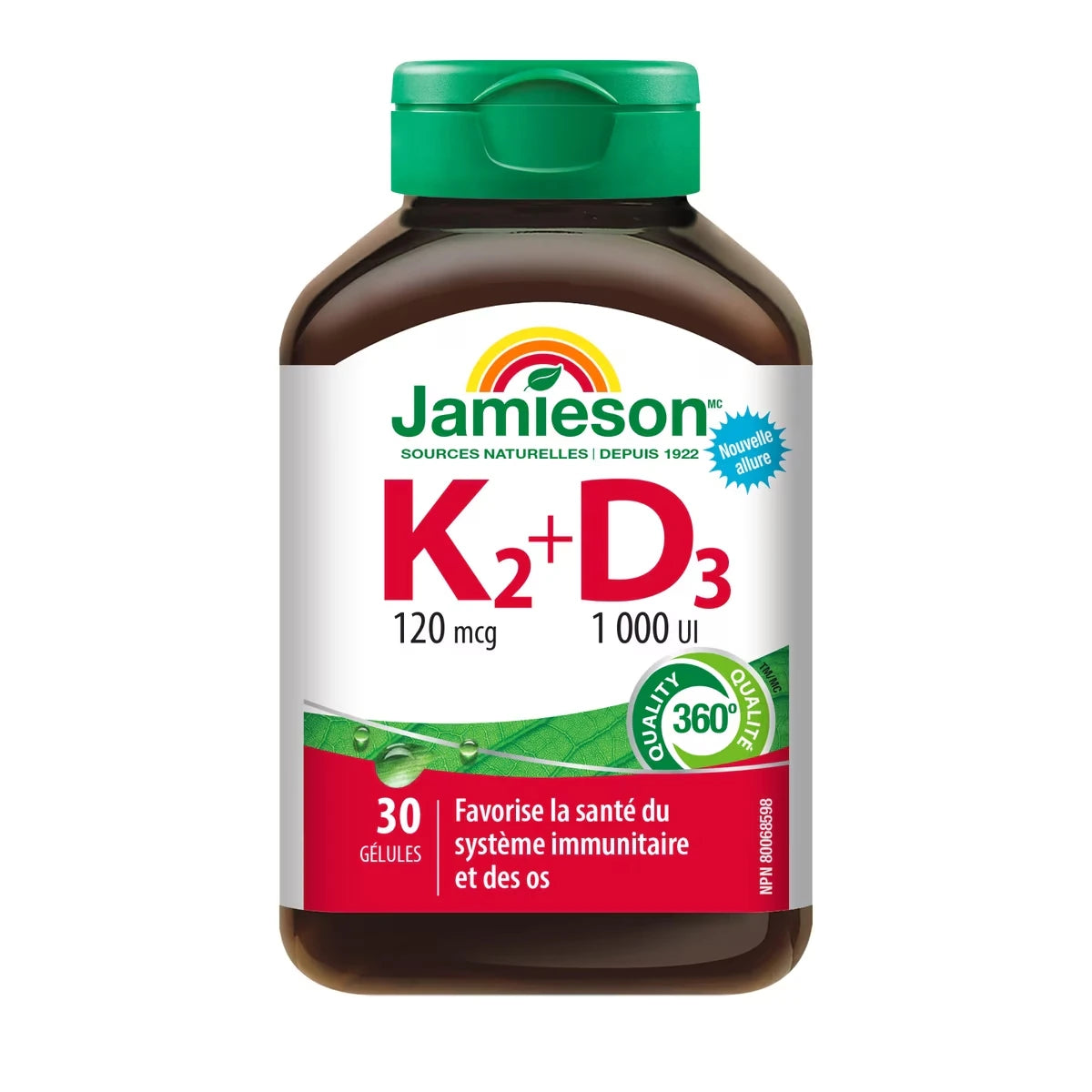 Vitaminas K2 120 mcg y D3 1000 UI Jamieson ProVitamina