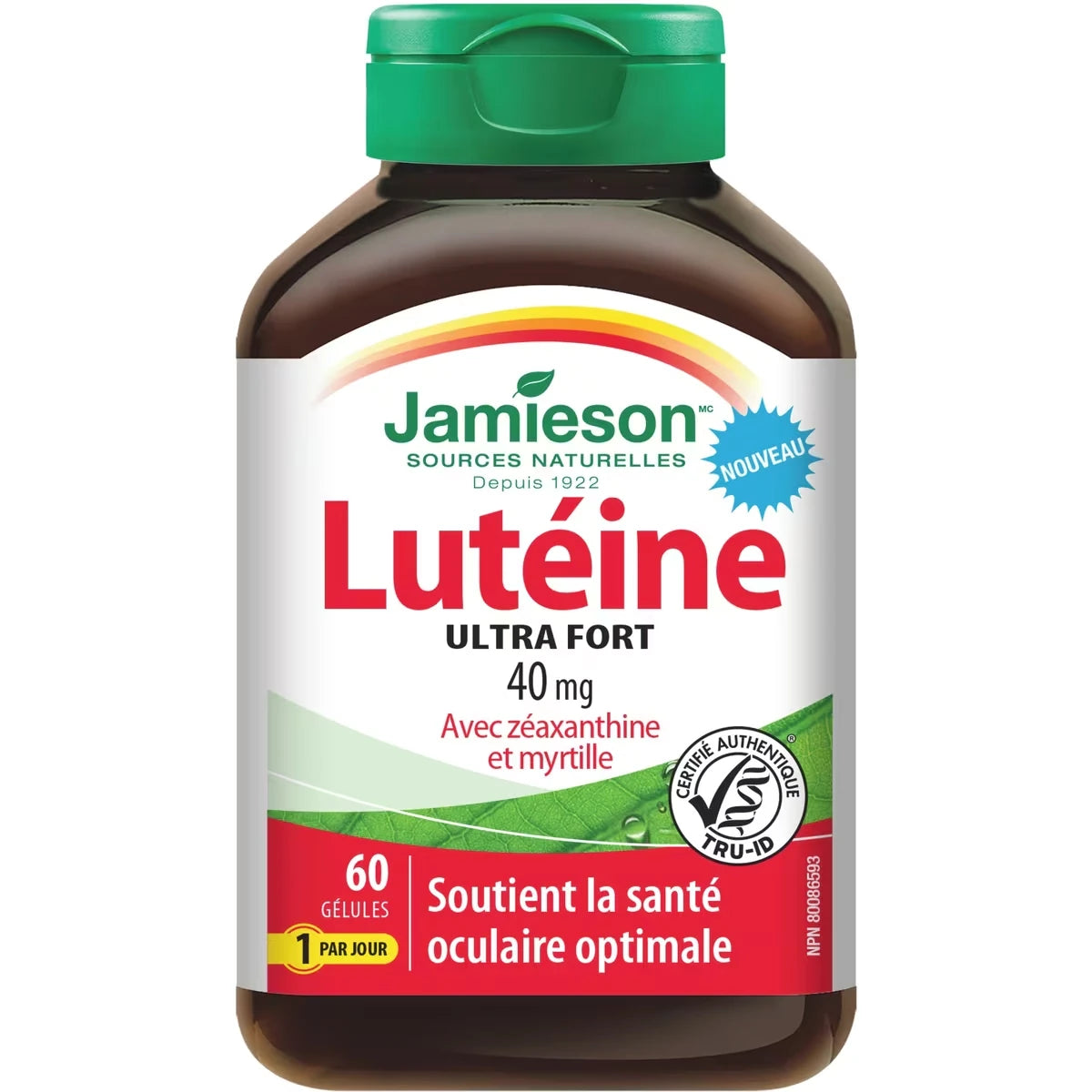 Luteína con Zeaxantina y Arándano 40 mg Jamieson ProVitamina