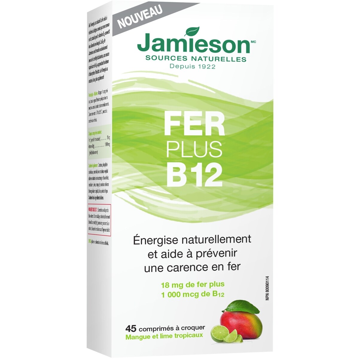 Hierro Plus Vitaminas B12 Jamieson ProVitamina
