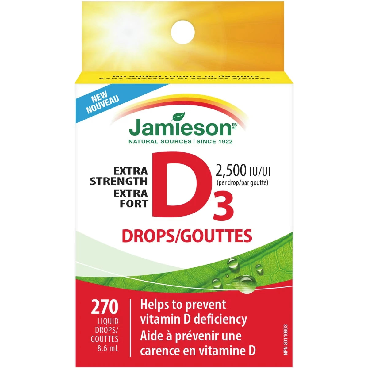 Vitamina D Extra Fuerte en Gotas Jamieson ProVitamina