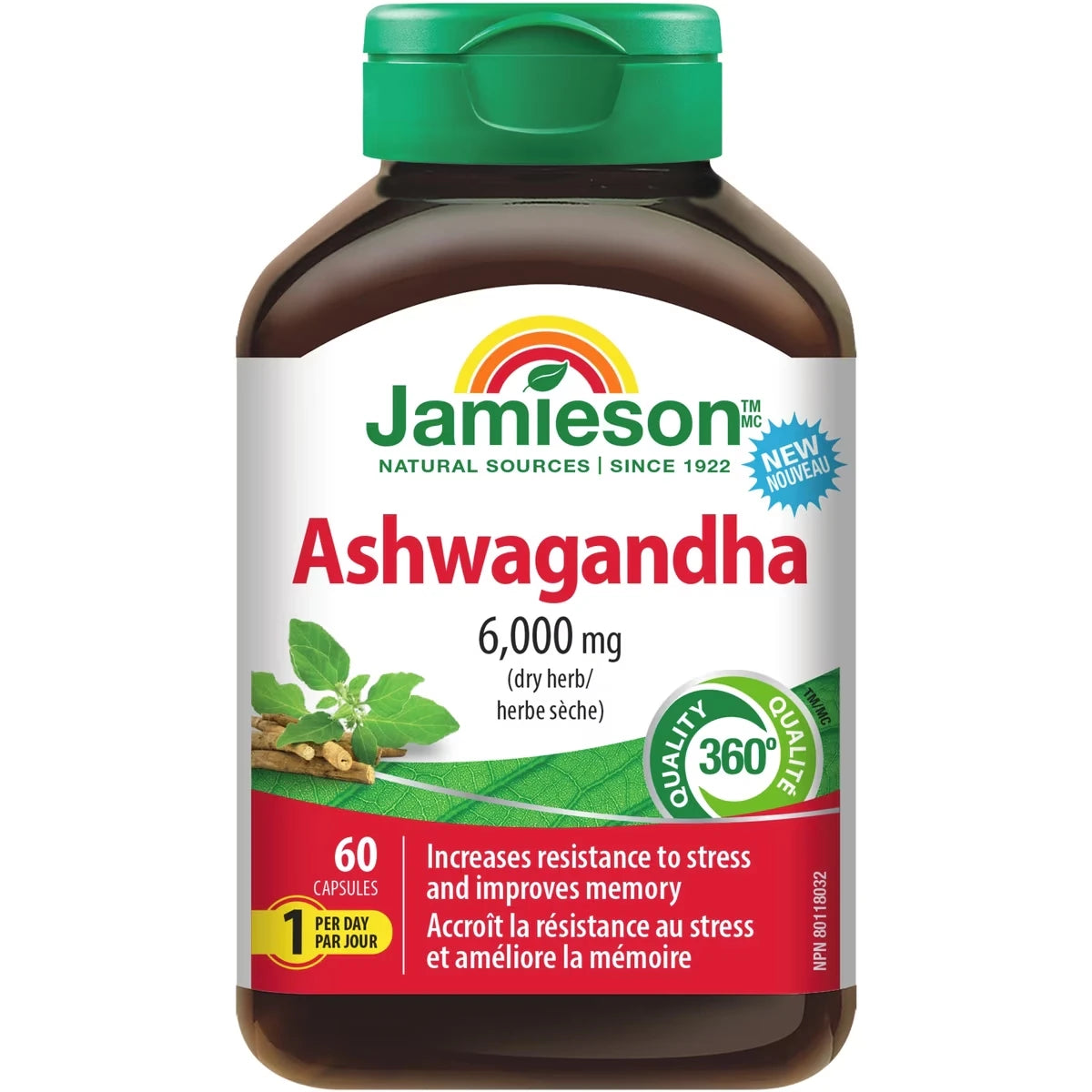 Suplemento Ashwagandha Jamieson ProVitamina