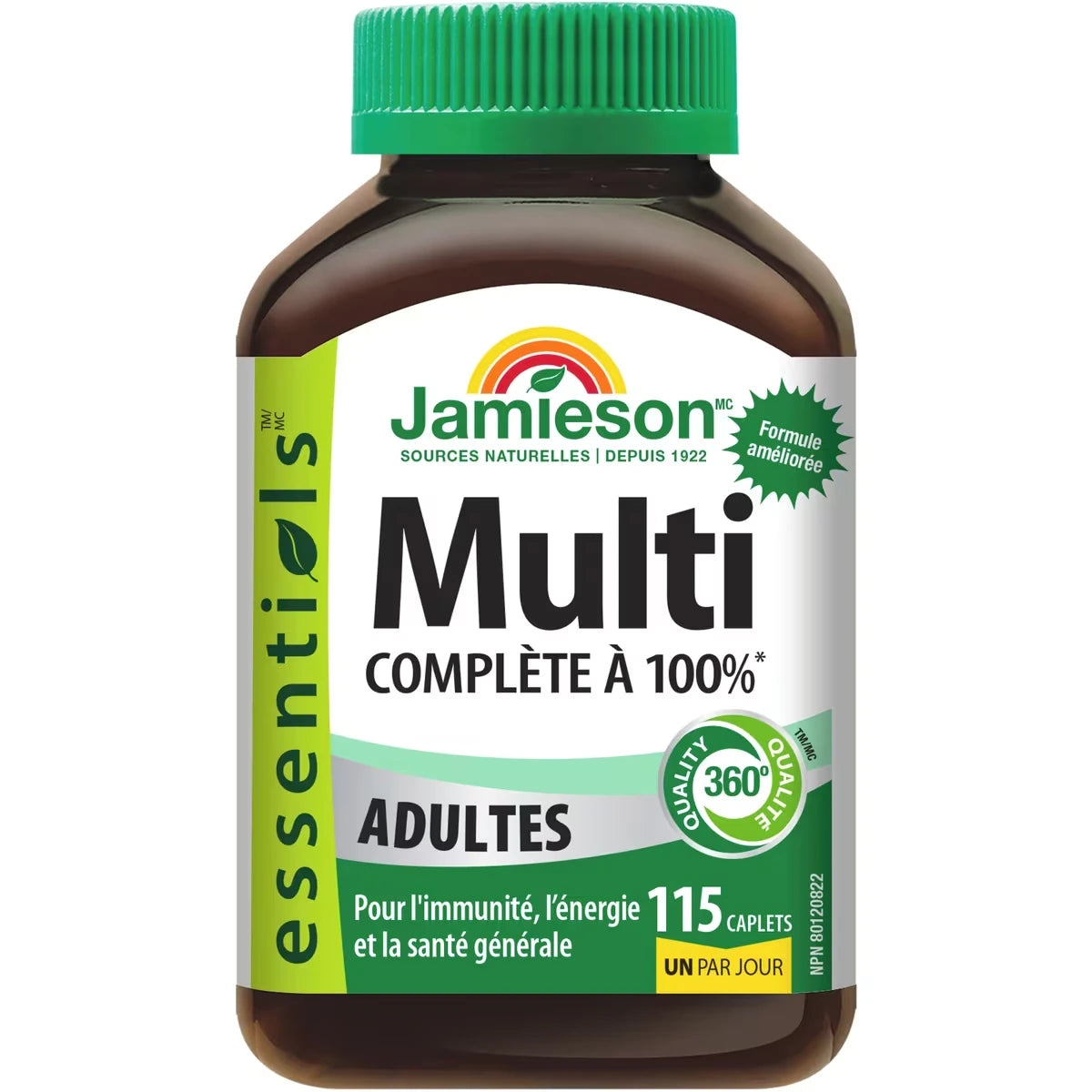 Multivitamínico Completo para Adultos 115 Unidades Jamieson