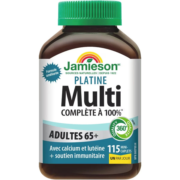 Multivitamínico Platinum para Adultos 65+ 115 un Jamieson ProVitamina