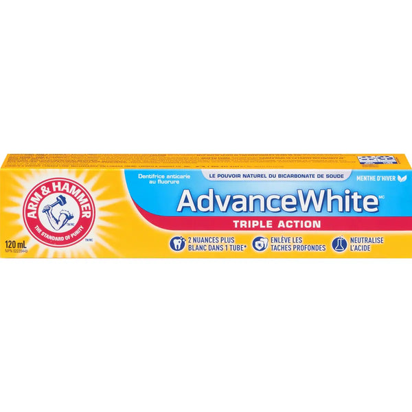 Pasta Dental Advance White Triple Acción Menta Fresca Arm & Hammer