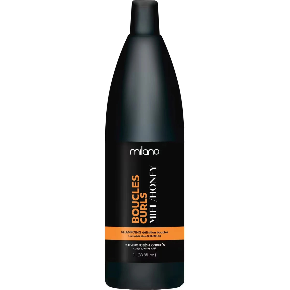 Shampoo Miel Rizos para Cabello Crespo y Ondulado milano