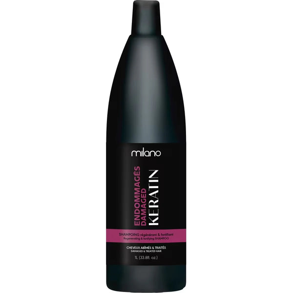 Shampoo Keratin para Cabello Dañado y Tratado milano