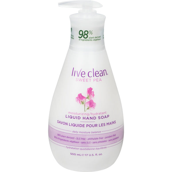 Hidratante Facial Sweet Pea Jabón Líquido para las Manos Live Clean