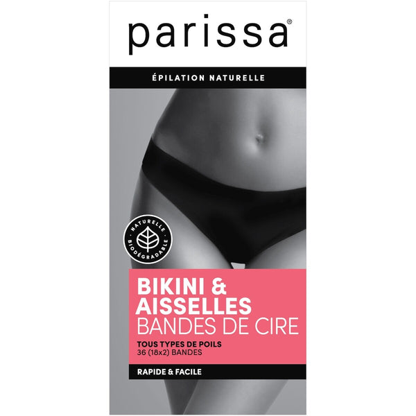 Bandas de Cera Depilatoria Bikini y Axilas Parissa