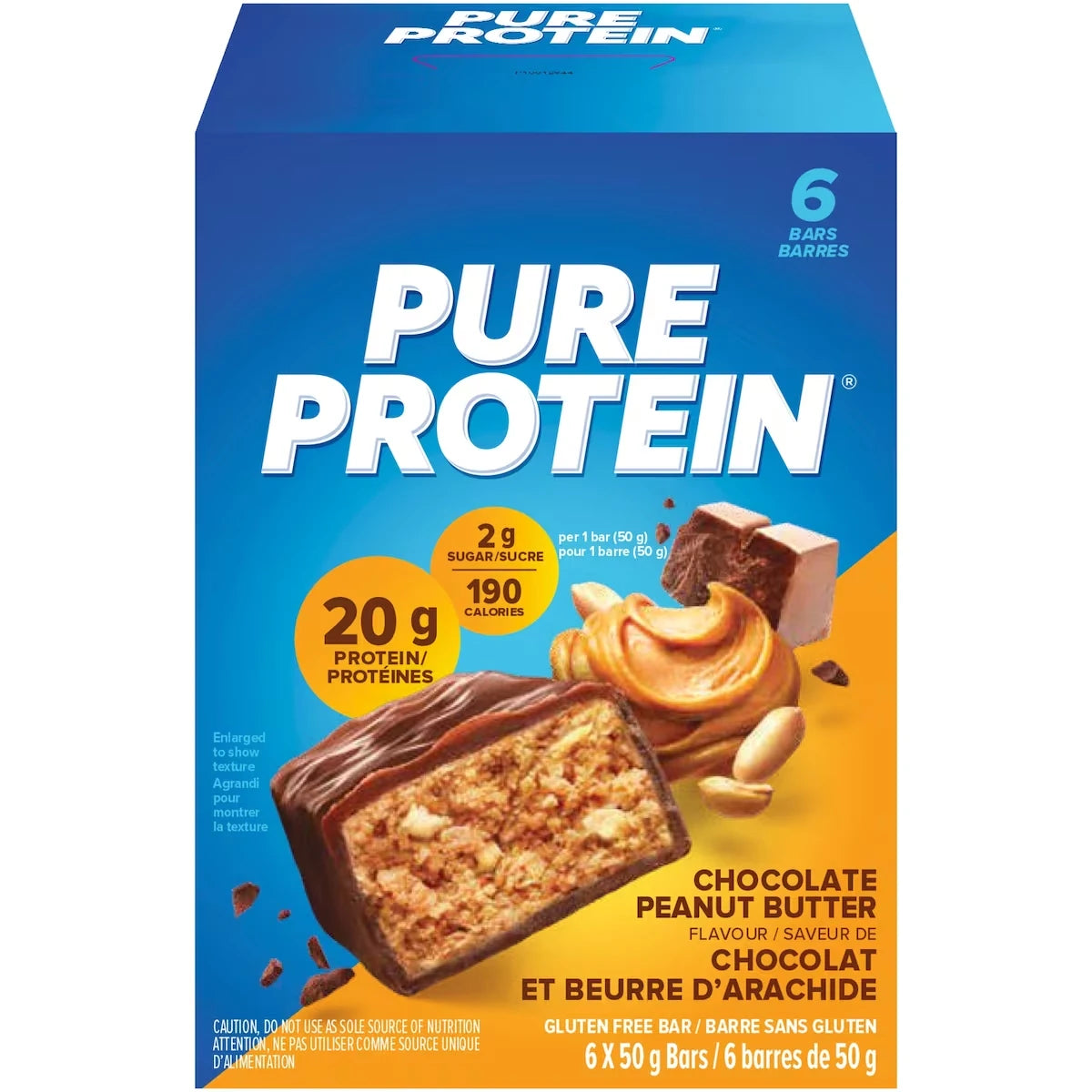 Barra de Proteína Chocolate y Mantequilla de Maní Pure Protein