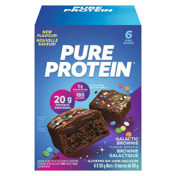 Barras de Proteína Brownie Galáctico 6 x 50 g Pure Protein