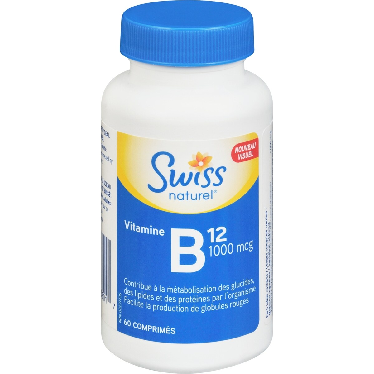 Vitamina B12 1000 mcg 60 comprimidos Swiss