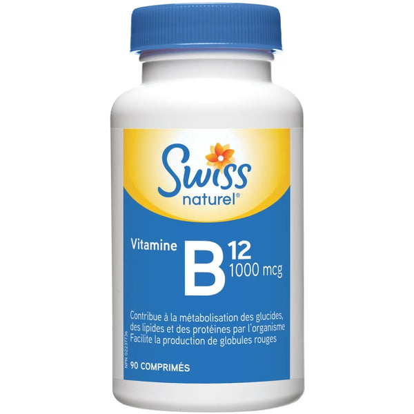 Suplemento de Vitamina B12 1000 mcg Swiss