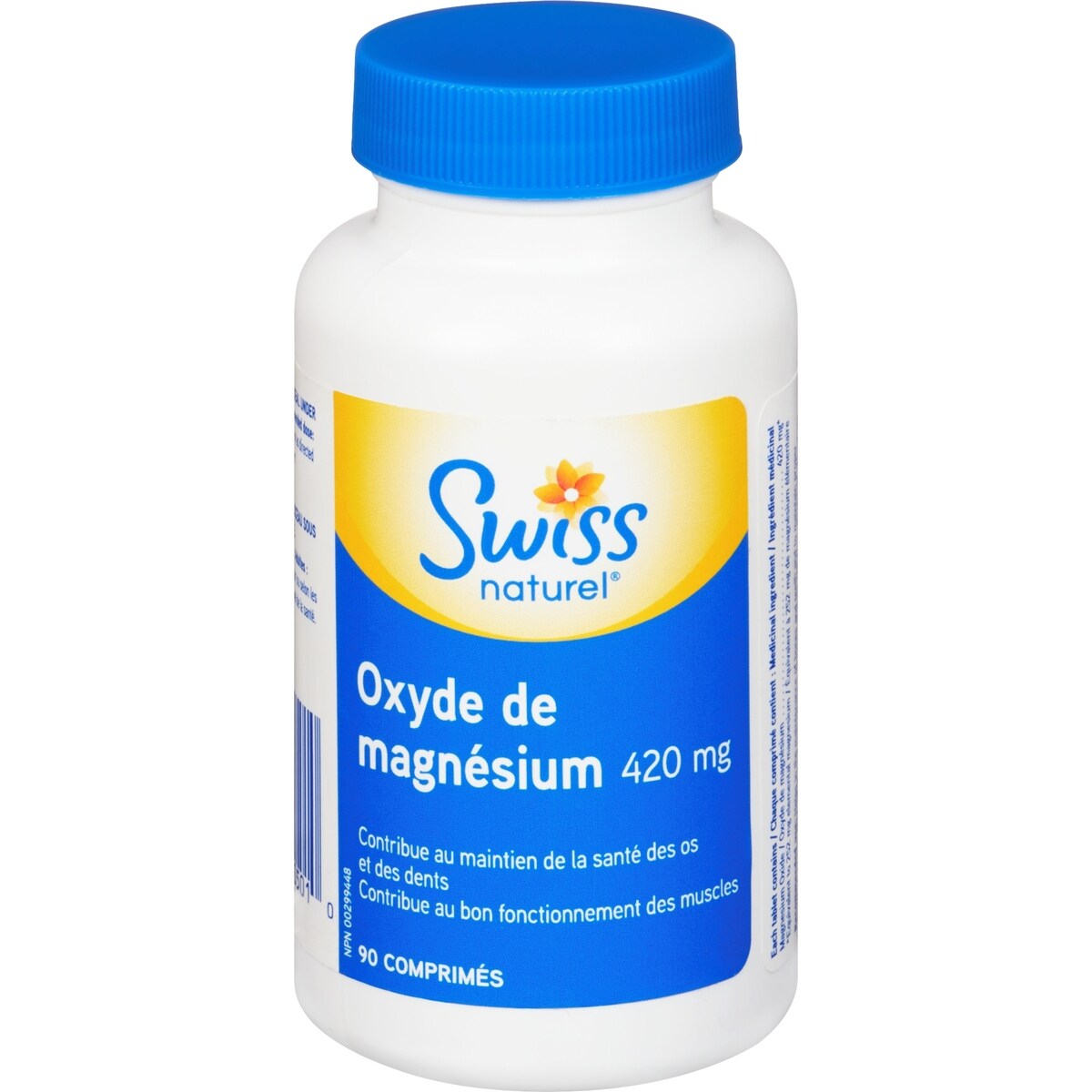 Suplemento de Óxido de Magnesio 420 mg Swiss