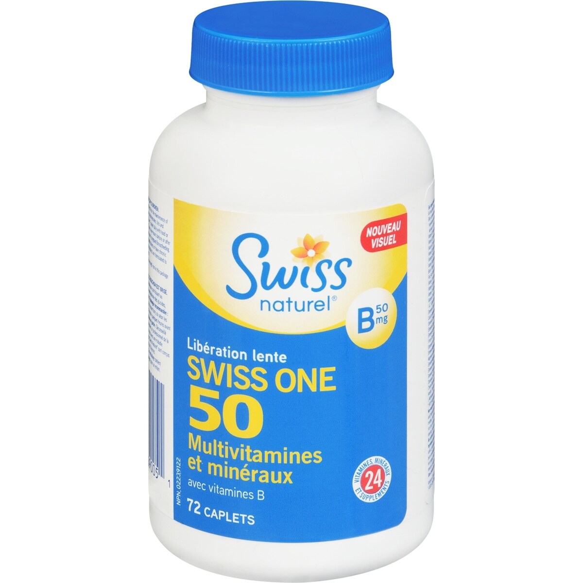 Multivitamínico One 50 y Minerales 72 Comprimidos Swiss