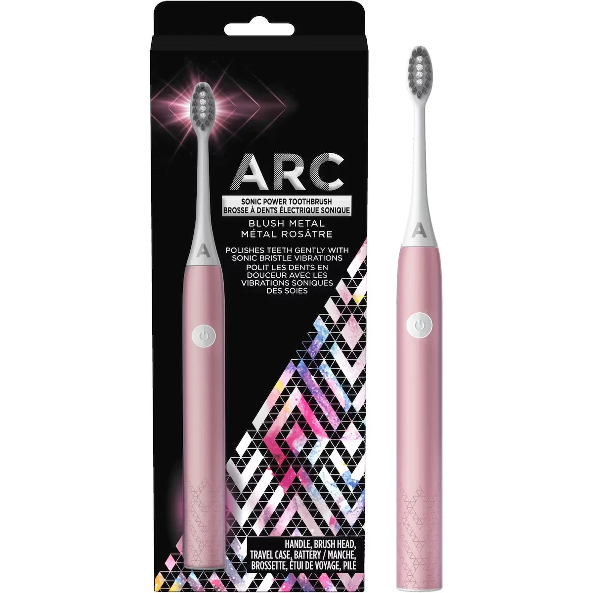 Cepillo de Dientes a Pilas Oro Rosado 1 Unidad ARC