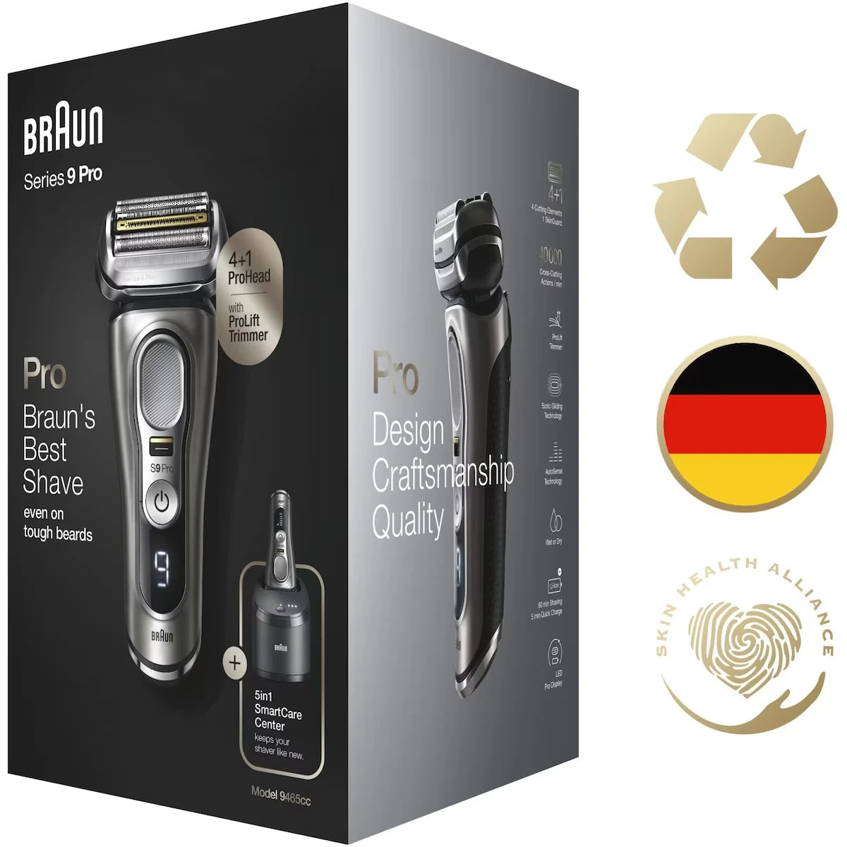 Afeitadora Eléctrica Recargable Series 9 Pro 9465cc Braun