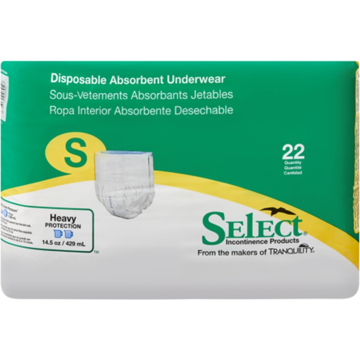 Ropa Interior Desechable Absorbente Talla S Select