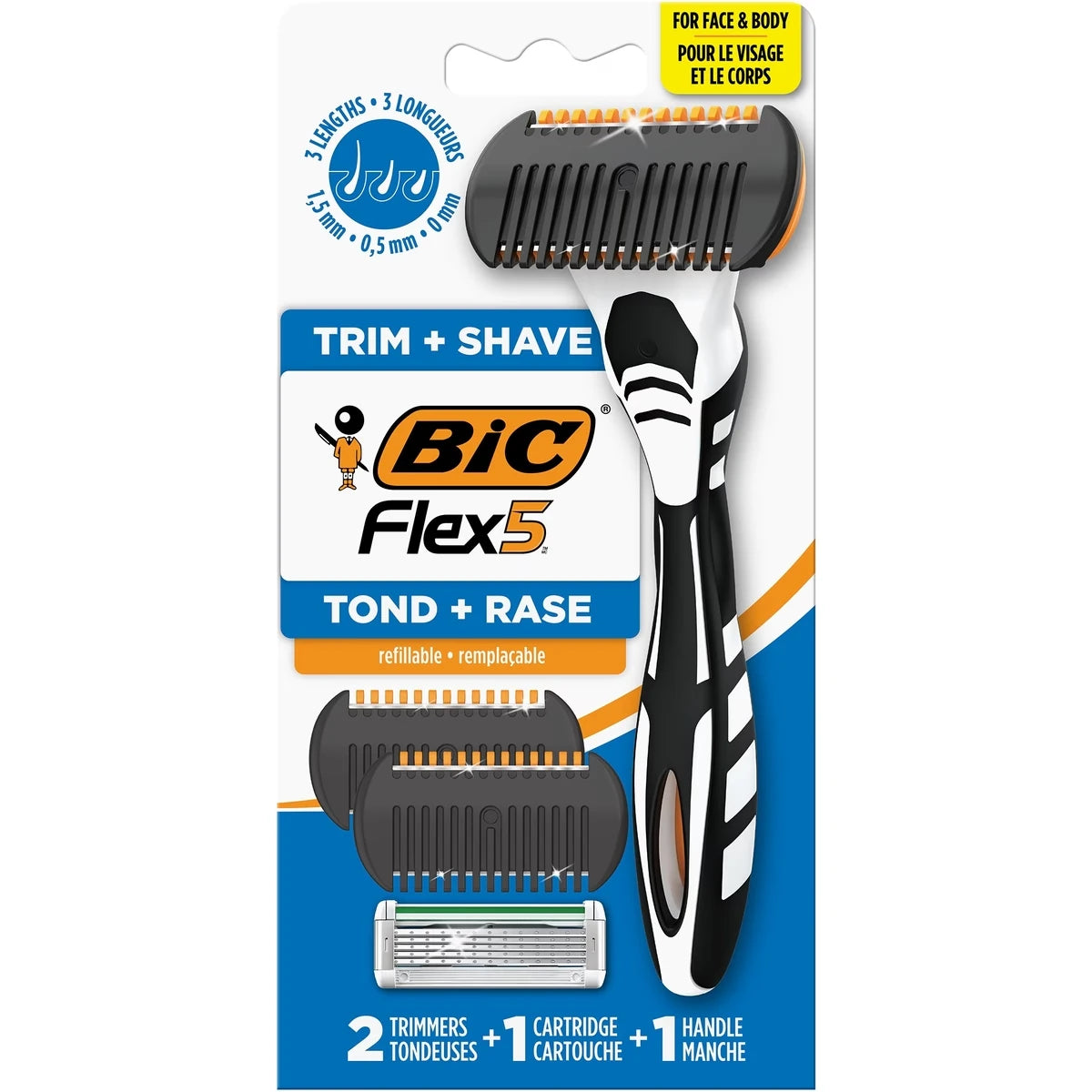 Recortadora de Barba y Cuerpo Flex 5 para Hombre BIC