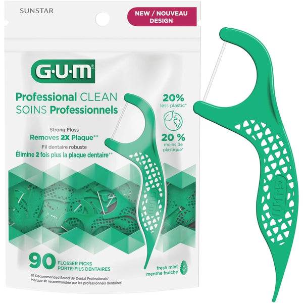 Hilo Dental con Mango Menta 90 un Gum
