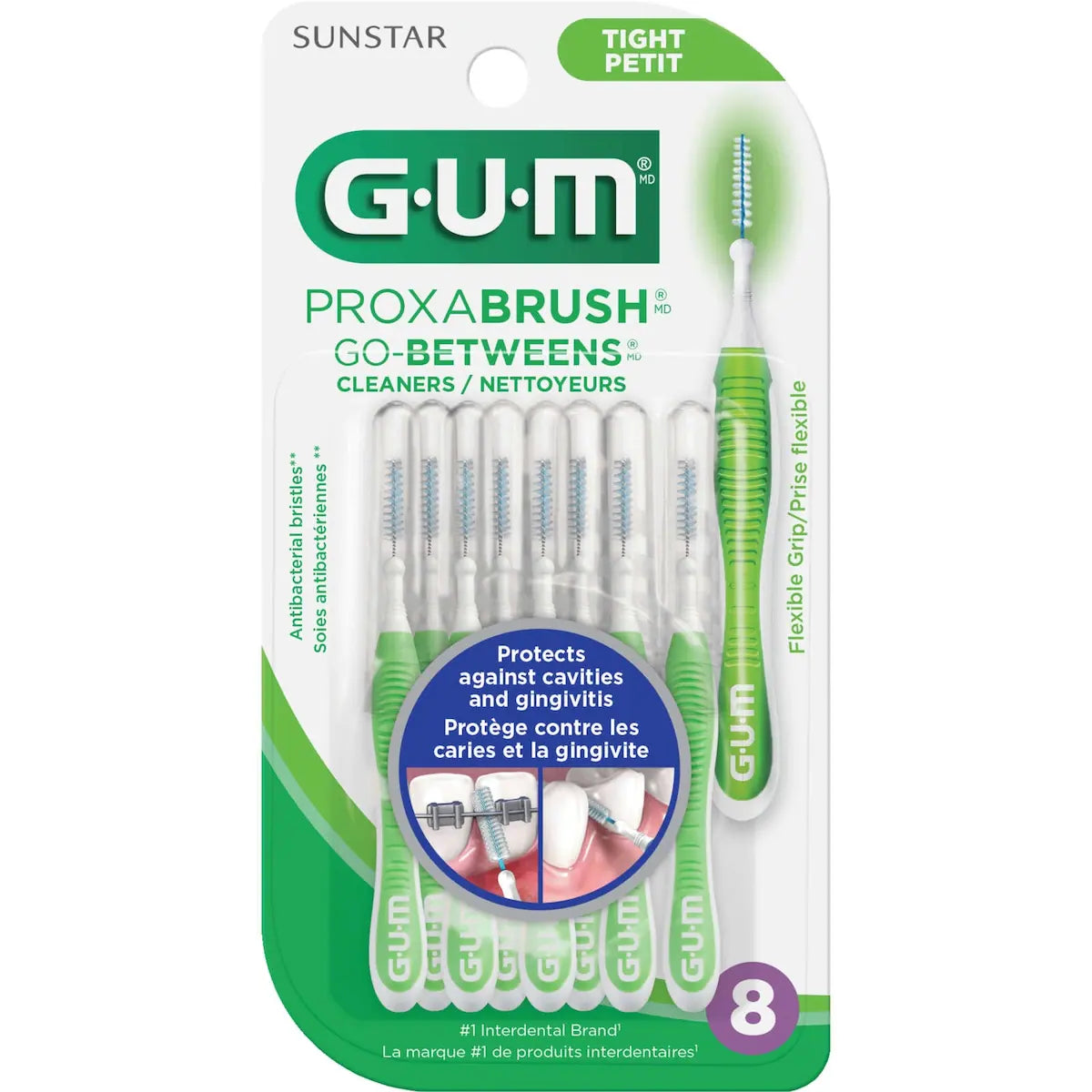 Cepillos Interdentales Proxabrush Pequeño 8 un Gum