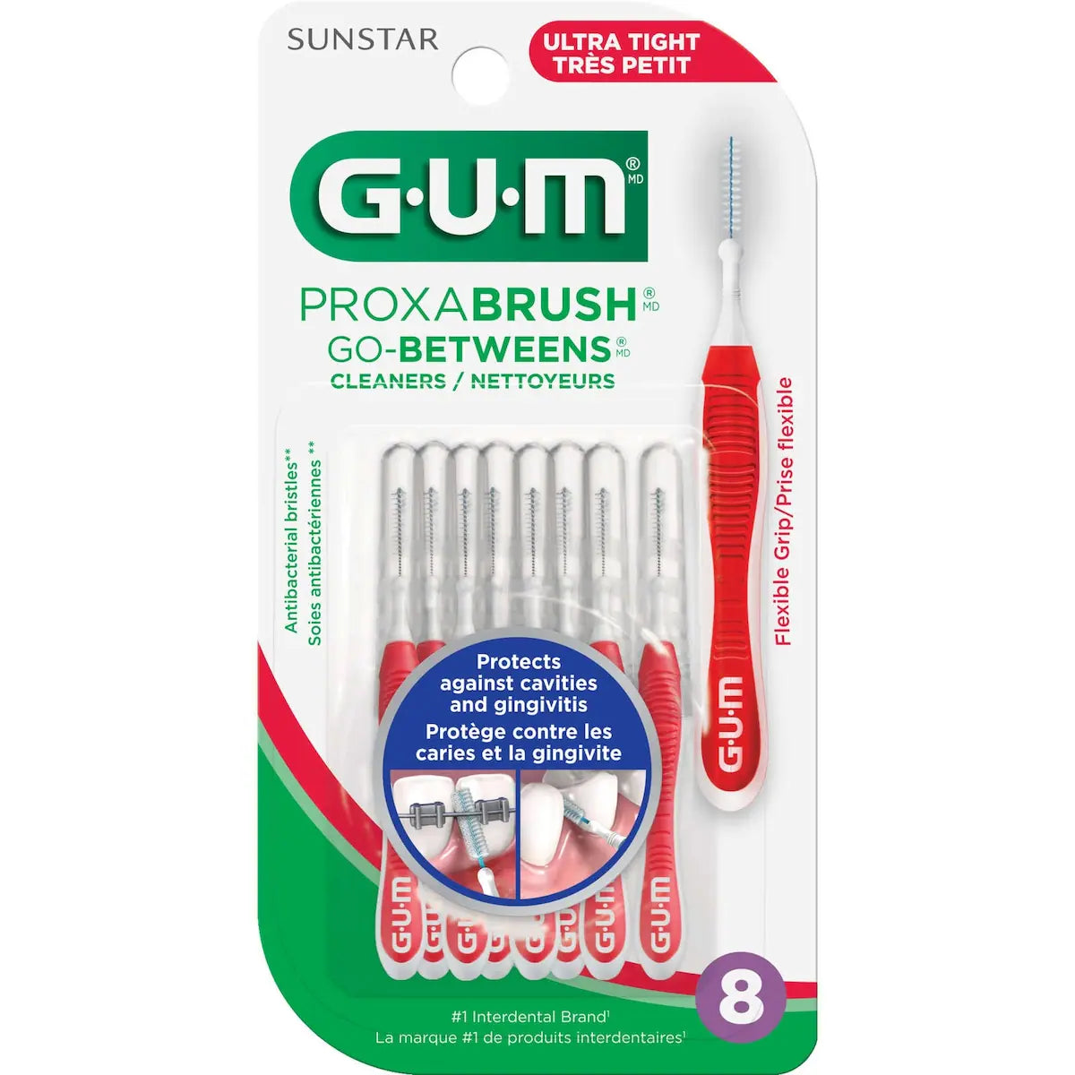 Cepillos Interdentales Proxabrush Muy Pequeños 8 un Gum