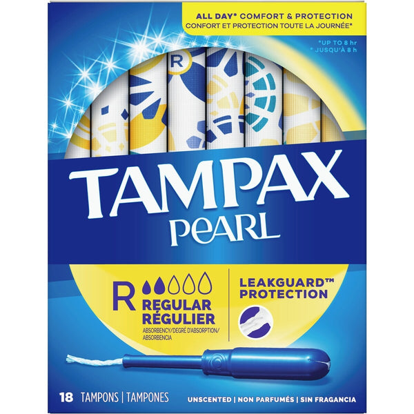 Tampones Pearl Absorción Regular 18 unidades Tampax