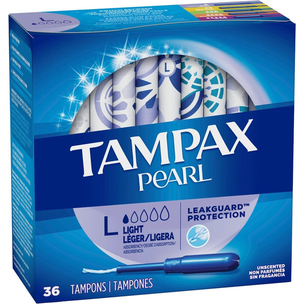 Tampones Pearl con Aplicador Plástico sin BPA Tampax