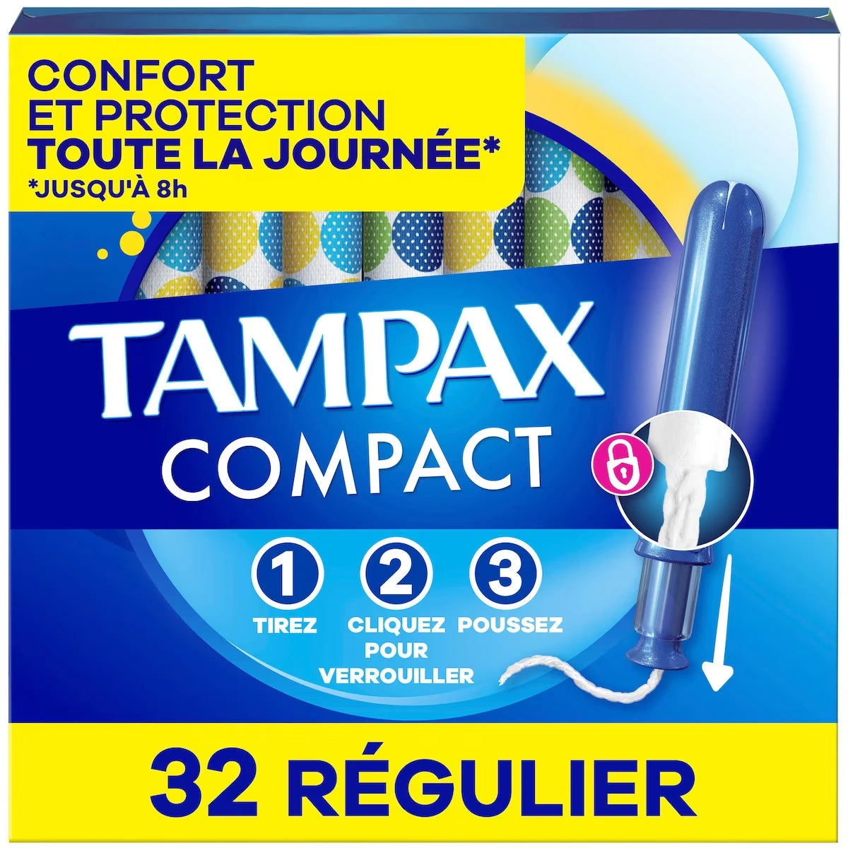 Tampones Pocket Pearl Compactos Aplicador Plástico sin BPA Tampax