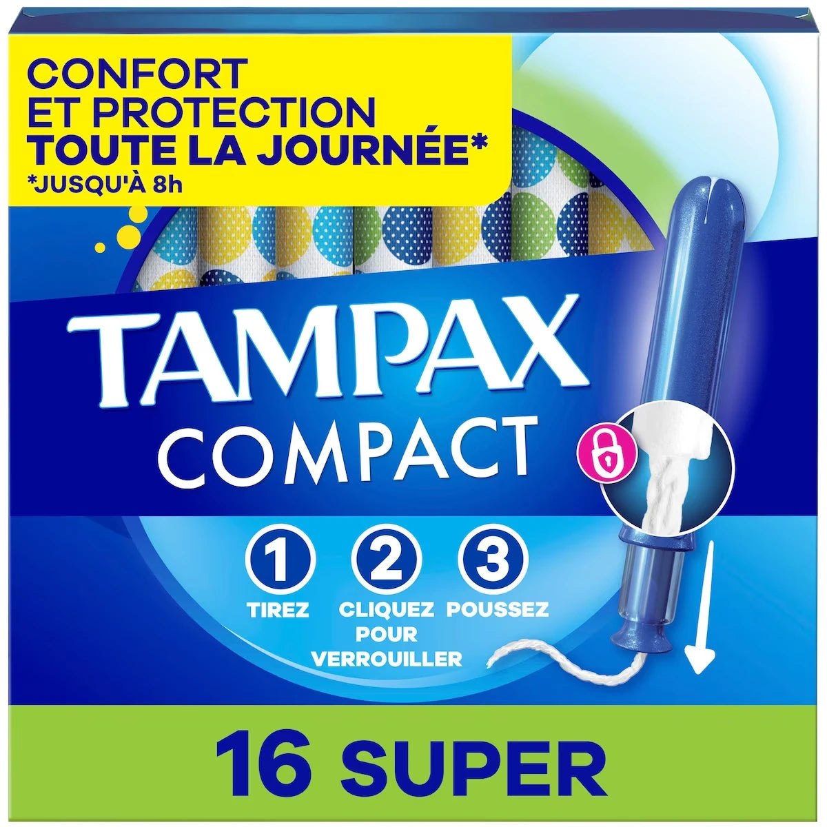 Tampones sin Perfume Aplicador Compacto Absorción Super Tampax