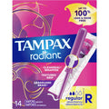 Tampones Radiant con Aplicador Plástico sin BPA Tampax
