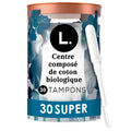 Tampones de Algodón Orgánico Absorción Super 30 unidades L