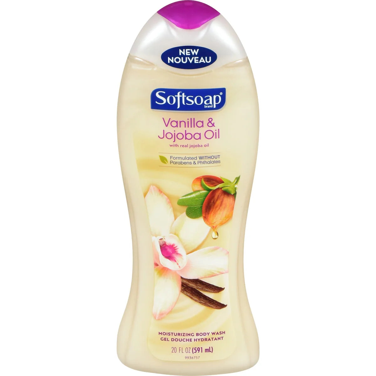 Hidratante Facial Humectante Gel de Baño Vainilla 591 ml Softsoap