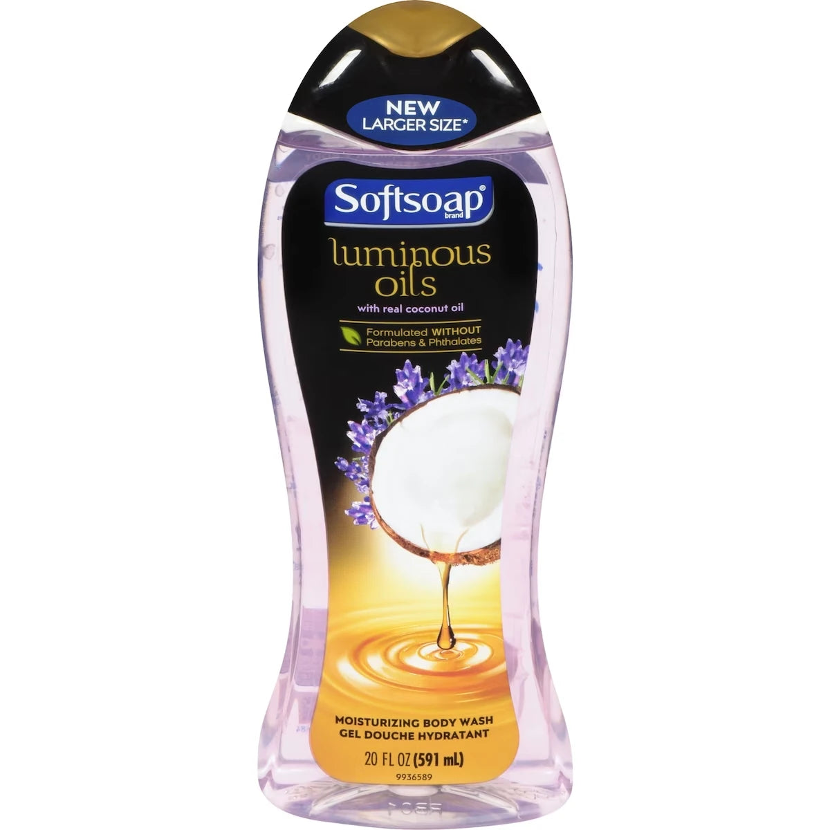 Hidratante Facial Gel de Baño Luminous Oils Coco 591 ml Softsoap