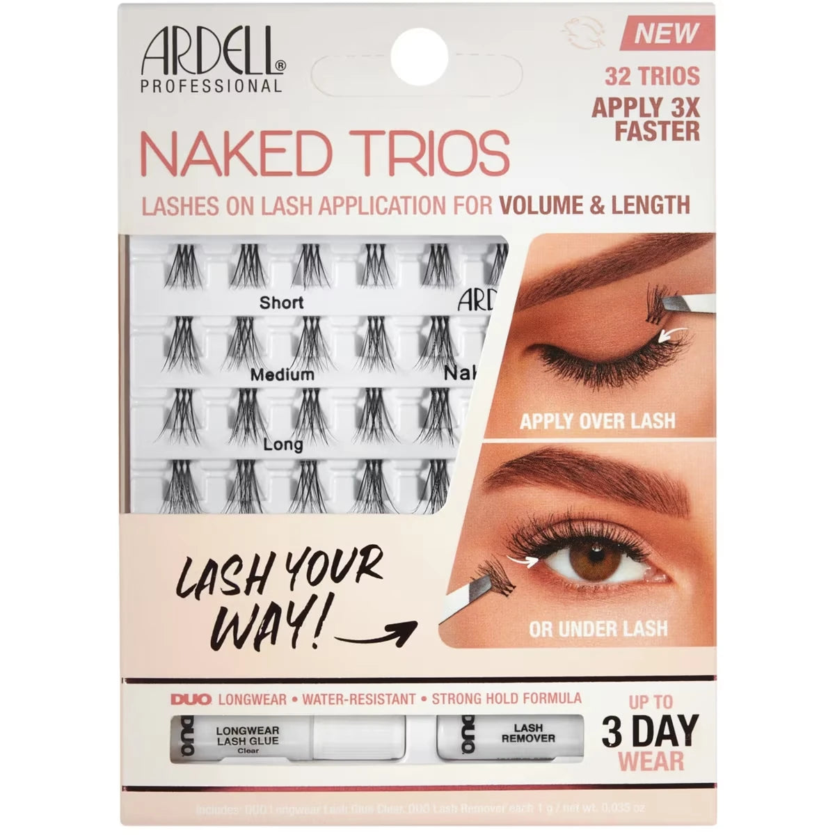 Maquillaje de Ojos Naked Lashes Trios Ardell