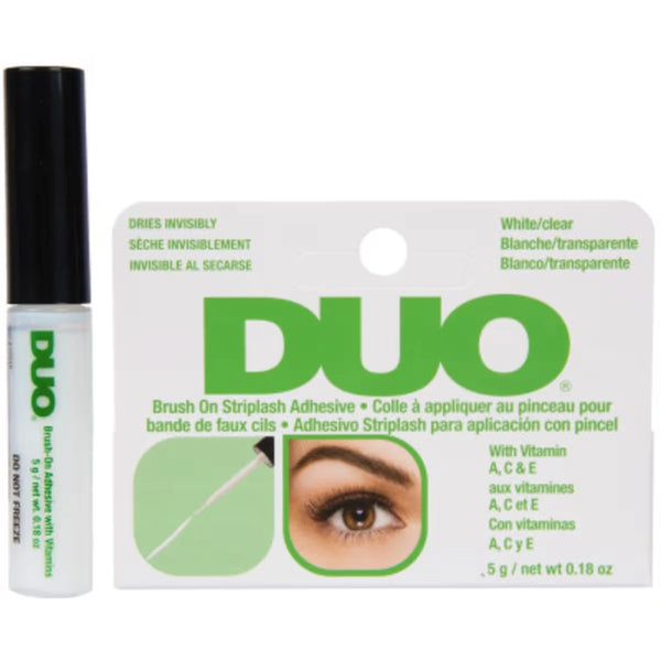 Pegamento para Pestañas con Pincel Transparente Duo