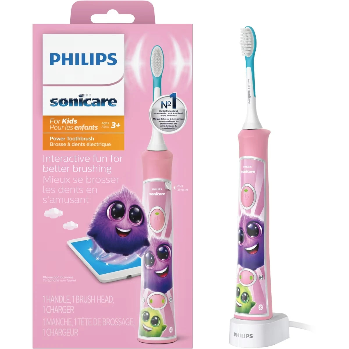 Cepillo de Dientes Eléctrico Recargable Sonicare Niños Philips