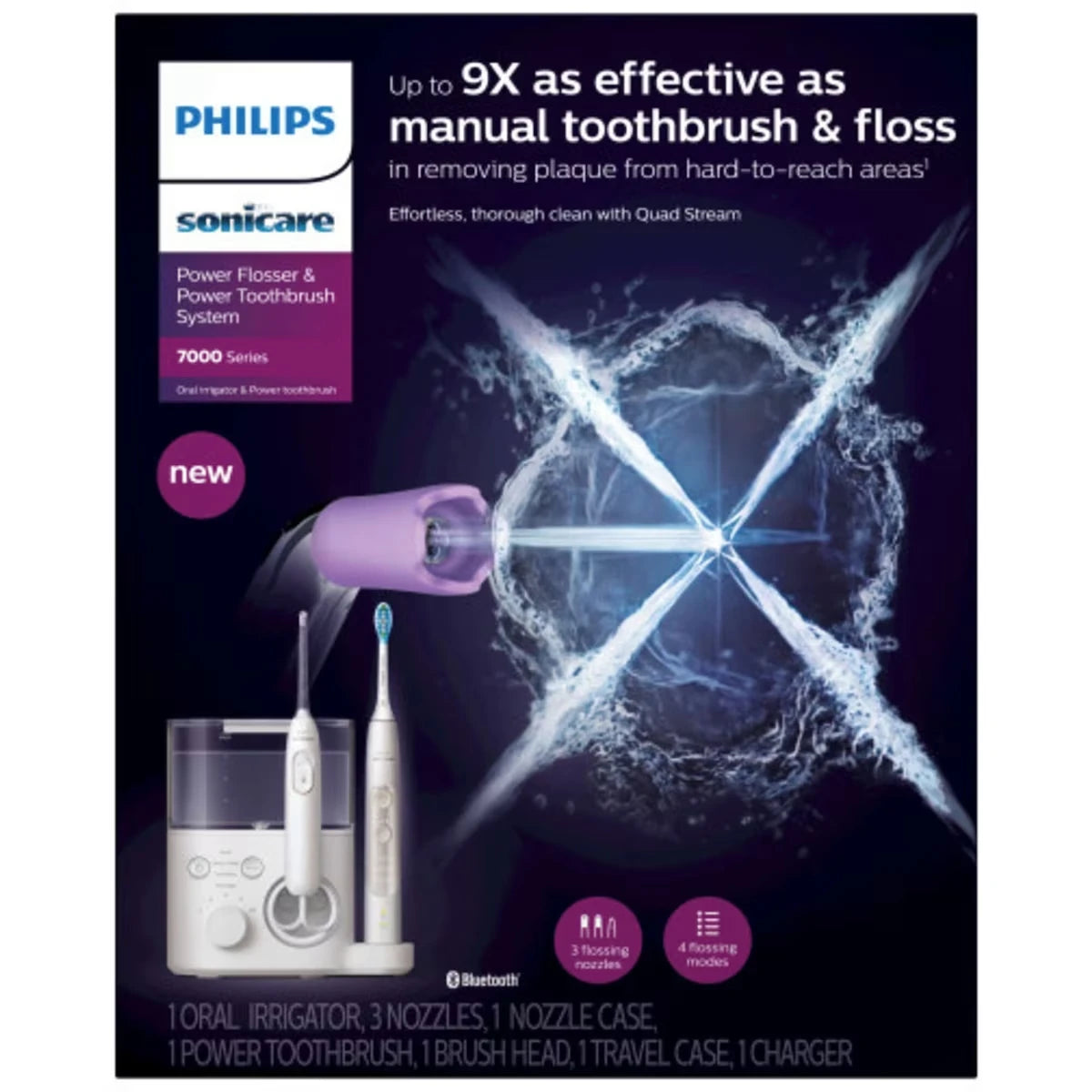 Irrigador Dental Power Flosser 7000 ExpertClean Philips