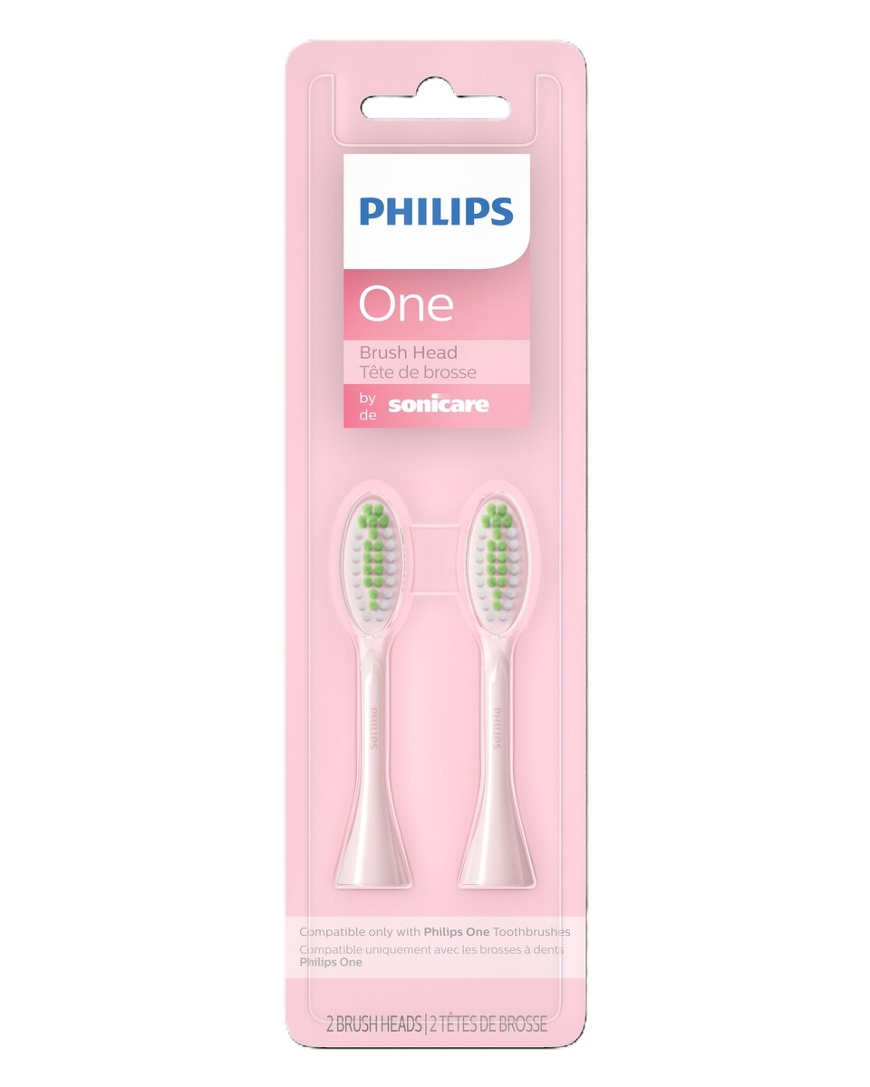 Cabezales para Cepillo One Sonicare Rosado 2 unidades Philips